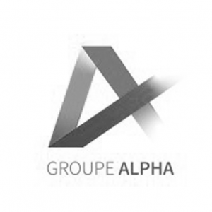 Logo Groupe alpha noir&blanc
